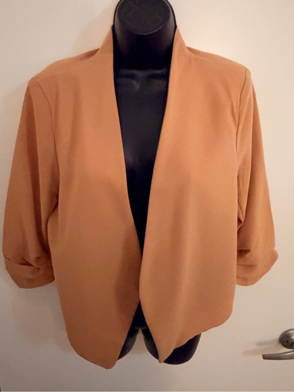 Rachel Zoe Women's Open-Front Cropped Blazer Jacket - Camel